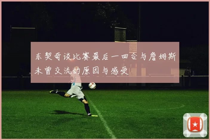 东契奇谈比赛最后一回合与詹姆斯未曾交流的原因与感受