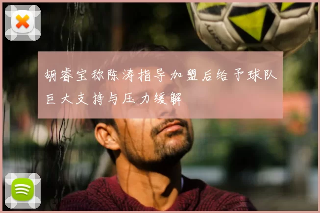 胡睿宝称陈涛指导加盟后给予球队巨大支持与压力缓解